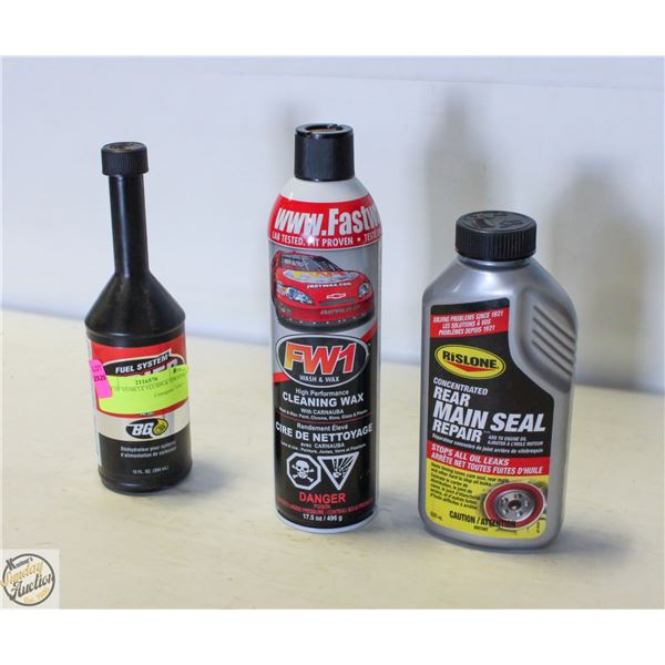 LOT OF VEHICLE FLUIDS & SPRAYS