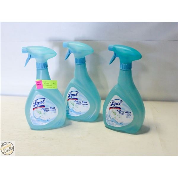 LOT OF LYSOL FABRIC MIST