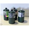 Image 1 : LOT OF 3 MINI GREEN PROPANE TANKS