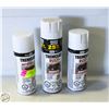 Image 1 : LOT OF TREMCLAD WHITE SPRAY PAINTS
