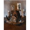 Image 2 : ANTLERED MUGWORKS CUSTOM HIGHBALL TUMBLER SET BY TODD STRUPP