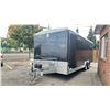 Image 2 : 2018 WELLS CARGO AW2024W ENCLOSED HEAVY TRAILER, BLACK, VIN 575200J25JU351795,