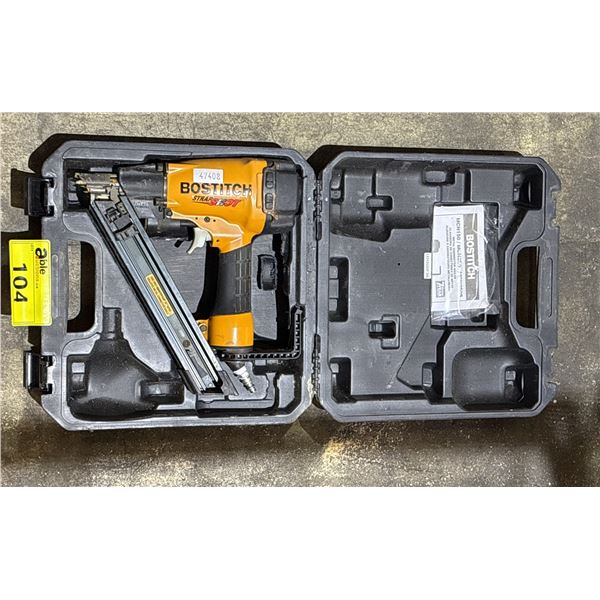 BOSTITCH PNEUMATIC METAL CONNECTOR NAILER IN A HARD TRANSPORT CASE