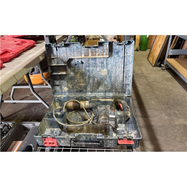 BOSCH ELECTRIC DEMOLITION HAMMER IN A HARD TRANSPORT CASE