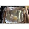 Image 2 : STEEL QUEEN 13.5" SQUARE STAINLESS STEEL SINK WITH STRAINER ASSEMBLY