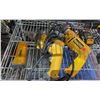 Image 2 : SHELF OF DEWALT HAND TOOLS - IMPACT WRENCHES WITH BATTERIES, DRILL WITH BATTERY, 2 BATTERIES,