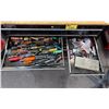Image 3 : BLACK METAL/WOODEN TOP 45"W X 18"D X 41"H MOBILE 13 DRAWER TOOL BOX WITH CONTENTS