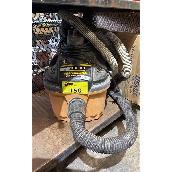 RIDGID 4 GALLON INDUSTRIAL SHOP VACUUM HOSE