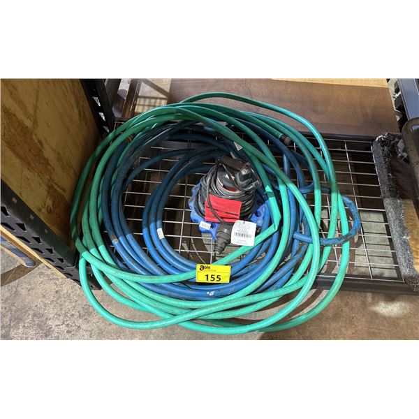 WAYNE ELECTRIC AUTO ON-OFF POOL COVER WATER REMOVAL PUMP & 2 WATER HOSES