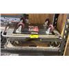 Image 1 : 2 FOUR WHEEL DOLLIES & A RUBBERMAID COLLAPSIBLE PUSH CART