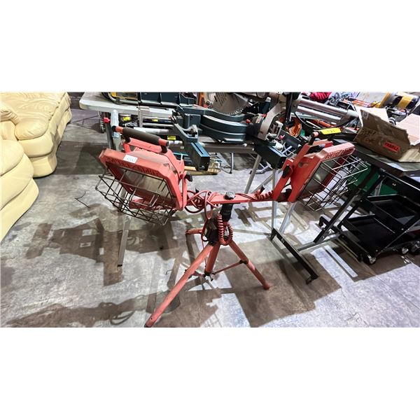 RED POWER LIGHT INDUSTRIAL WORK LIGHT WITH STAND