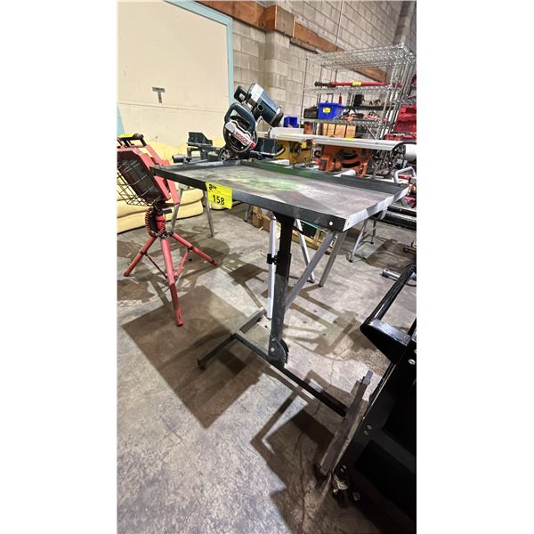 METAL HEIGHT ADJUSTABLE MOBILE TASK STAND