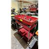 Image 2 : POWERBUILT ROLLING 2 TIER AUTOMOTIVE SERVICE CART & METAL 4 WHEEL DOLLY