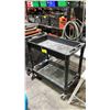 Image 2 : BLACK PLASTIC 2 TIER PRODUCT CART