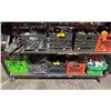 Image 1 : SHELF OF ASSORTED BRACKETS, ASSORTED HARDWARE & MORE