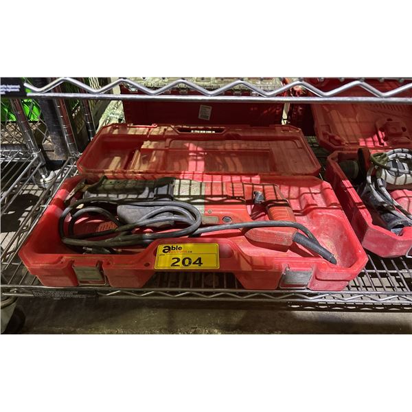 MILWAUKEE ELECTRIC SAWZALL IN A HARD TRANSPORT CASE