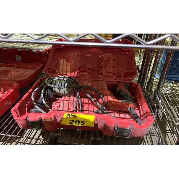 MILWAUKEE ELECTRIC ROTARY HAMMER IN A HARD TRANSPORT CASE