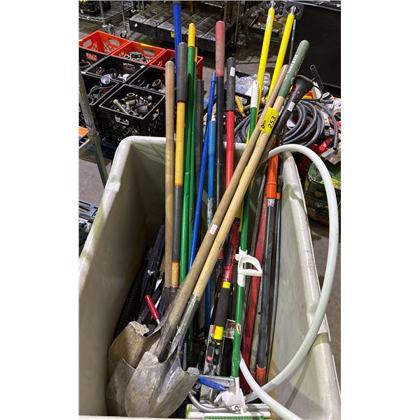 TASK QUICK SUPPORTS, SHOVELS, BROOMS & MORE *BIN NOT INCLUDED*