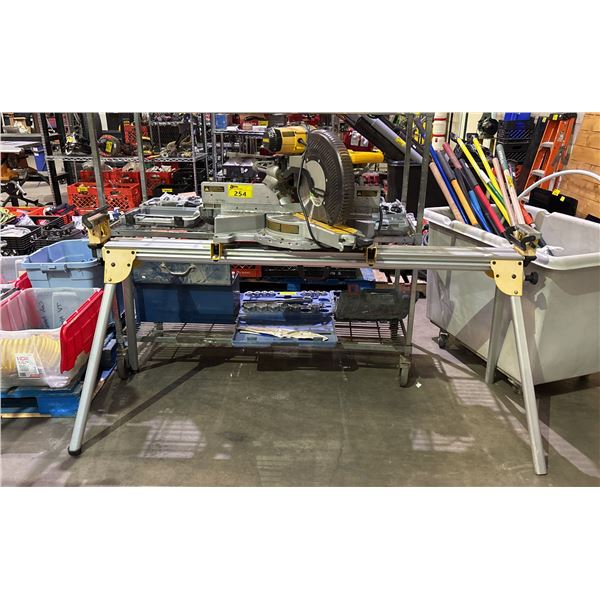 DEWALT DW718 12" DOUBLE BEVEL SLIDING COMPOUND MITER SAW WITH STAND