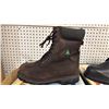 Image 1 : DAFFO MODE INDUSTRIALS MEN'S SIZE 11 W  DARK BROWN STEEL TOE BOOTS (STYLE DW-908)