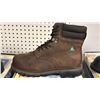 Image 1 : DAFFO MODE INDUSTRIALS MEN'S SIZE 11 W DARK BROWN STEEL TOE BOOTS (STYLE DW-908)