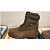 Image 1 : DAFFO MODE INDUSTRIALS MEN'S SIZE 11 W DARK BROWN STEEL TOE BOOTS (STYLE DW-908)