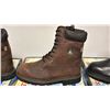 Image 1 : DAFFO MODE INDUSTRIALS MEN'S SIZE 12 W DARK BROWN STEEL TOE BOOTS (STYLE DW-908)