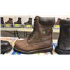 Image 1 : DAFFO MODE INDUSTRIALS MEN'S SIZE 11 W DARK BROWN STEEL TOE BOOTS (STYLE DW-121)