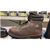 Image 1 : DAFFO MODE INDUSTRIALS MEN'S SIZE 11 W DARK BROWN STEEL TOE BOOTS (STYLE DW-991)