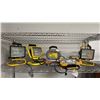 Image 1 : SHELF OF ASSORTED WORK LIGHTS