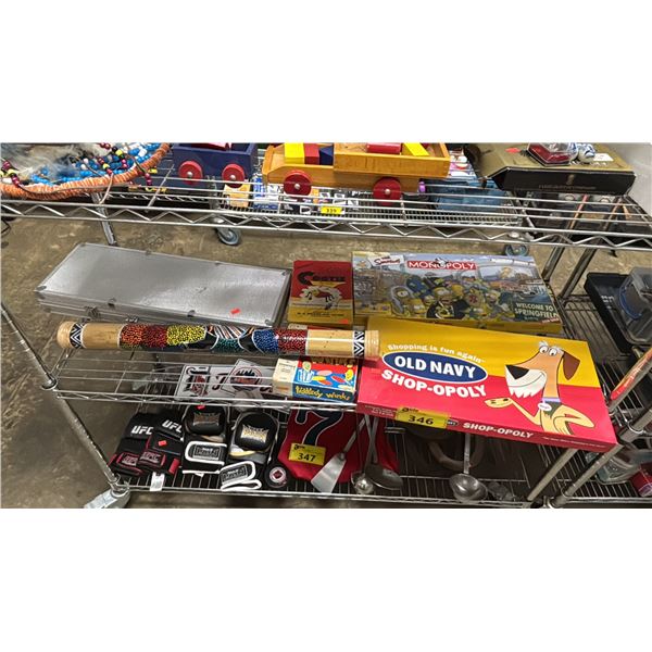 SHELF OF BOARD GAMES & A MARAKA
