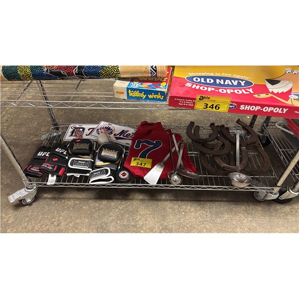 HORSESHOES, GLOVES, JERSEY, LADLES & MORE