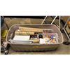Image 1 : LARGE BIN OF CRAFT SUPPLIES *BIN INCLUDED*