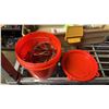 Image 3 : THREE TACKLE BOXES WITH ASSORTED FISHING LURES, FISHING LINE & MORE