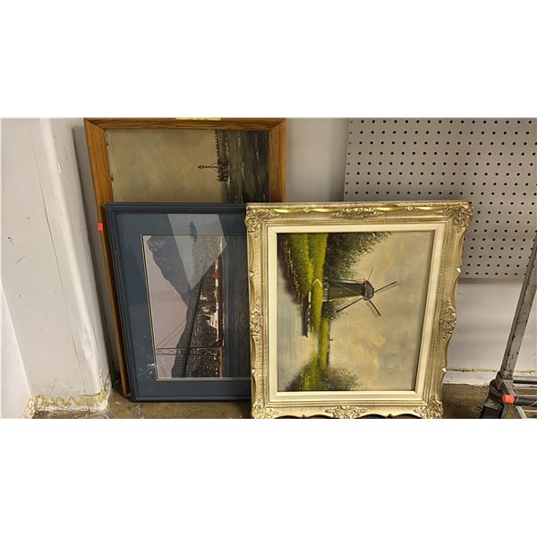 3 ASSORTED FRAMED PRINTS