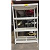 Image 1 : 4 TIER PLASTIC STORAGE SHELF