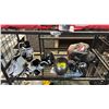 Image 1 : BAUR SIZE 9.5 HOCKEY SKATES, BAUER SIZE Y12R HOKEY SKATES, SCHWINN SIZE 6 ICE SKATES, 2 HELMETS,