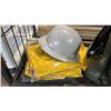Image 2 : PAIR OF SIZE 8 WADERS, RAIN PANTS, HARD HAT & AIR MATTRESS