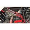 Image 2 : POWERBUILT GREASE GUN, LADDER HOOKS WITH WHEELS & KINDRED SINK