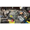 Image 1 : SHELF OF ASSORTED CANVAS TOOL BELTS & TOOL BAGS