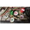 Image 2 : OXY-ACETYLENE CUTTING TORCH WITH HOSE & GAUGES