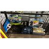 Image 1 : XSHOT WATER RIFLE, INFLATABLE RIVER TUBES, FOLDING CHAIRS, INFLATABLE AIR MATTRESS, 10' X 10' MESH