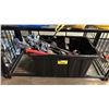 Image 1 : TOTE OF ASSORTED ROK BAR CLAMPS, SPRING CLAMPS, SQUEEGEE & MORE *TOTE INCLUDED*