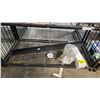 Image 1 : BAG OF 1.25" HEX NUTS, 20" WIDE PLASTIC WALL SHELF AND 3 METAL SUPPORT BRACKETS