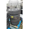 Image 1 : 4 - BRIDGESTONE RFT 225/55 R17 M+S VEHICLE PERFORMANCE TIRES WITH MINI RIMS