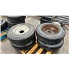 Image 1 : 4 - CAVALIER 8.75 R16.5LT 111/106Q M+S VEHICLE PERFORMANCE TIRES WITH RIMS