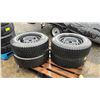 Image 1 : 4 - BRIDGESTONE BLIZZAK 225/65 R17 M+S VEHICLE PERFORMANCE TIRES WITH RIMS