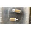 Image 2 : PAIR OF WELLS CARGO TRAILER DOOR SHACKLE LOCKS WITH KEYS & PAIR OF G4 LED LIGHT BULBS