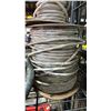 Image 3 : SHELF OF ASSORTED EXTENSION CABLES, TECK CABLE & 2 SPOOLS OF ELECTRICAL CABLE