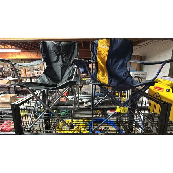 PAIR OF FOLDING CAMP CHAIRS